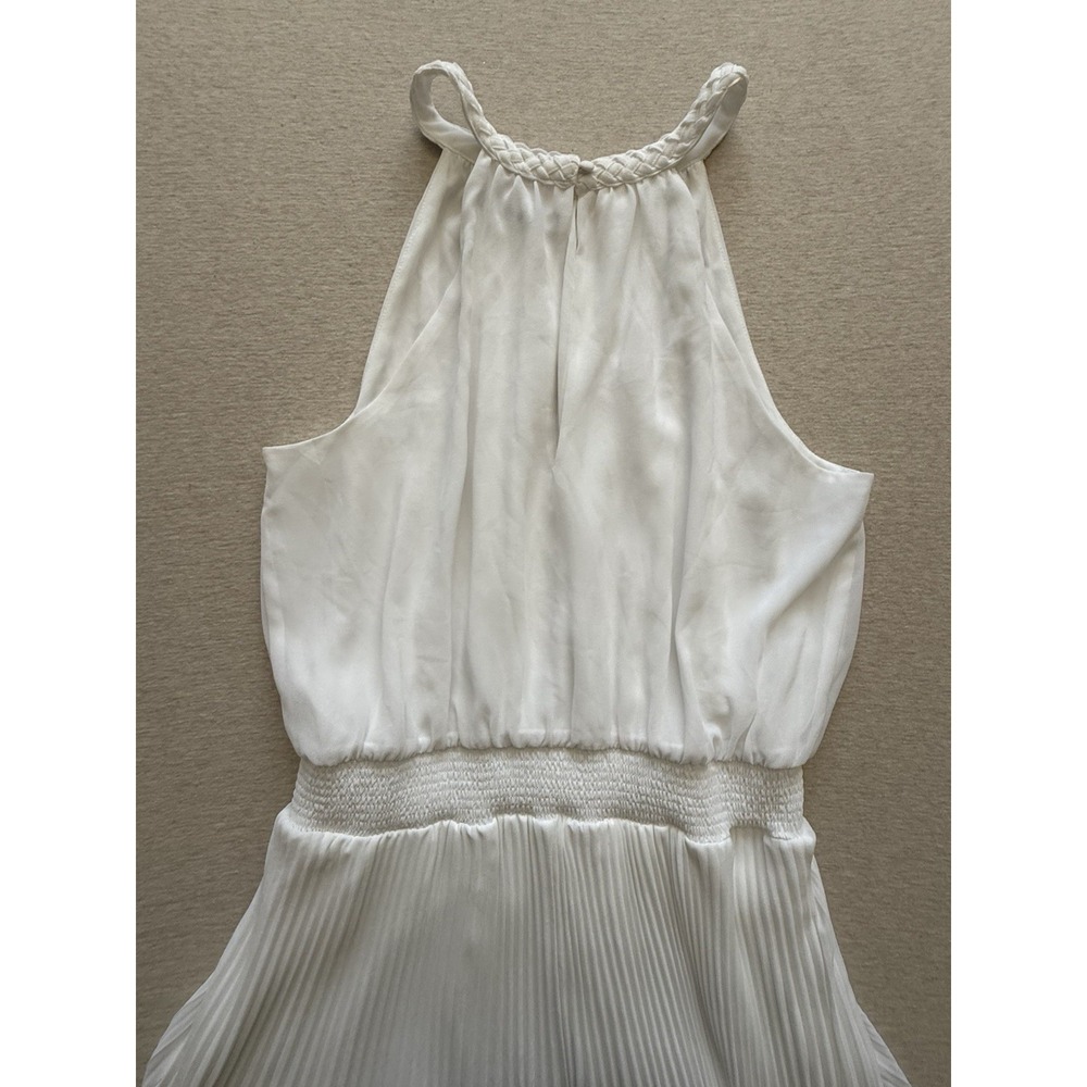 White House Black Market Woman's Whit Fit And Flare Summer Dress